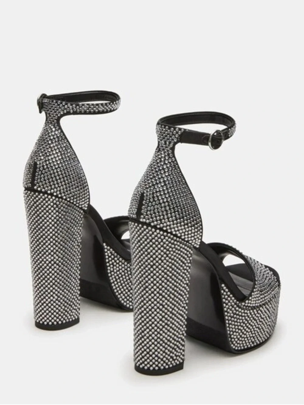 Steve Madden rhinestone Platform Sandals heels New